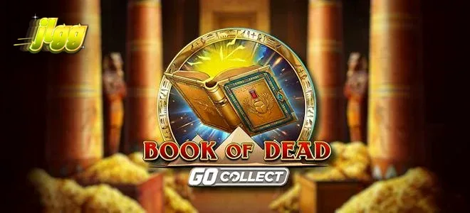 Rich Wilde sa harap ng isang sinaunang templo sa Book of Dead GO Collect
